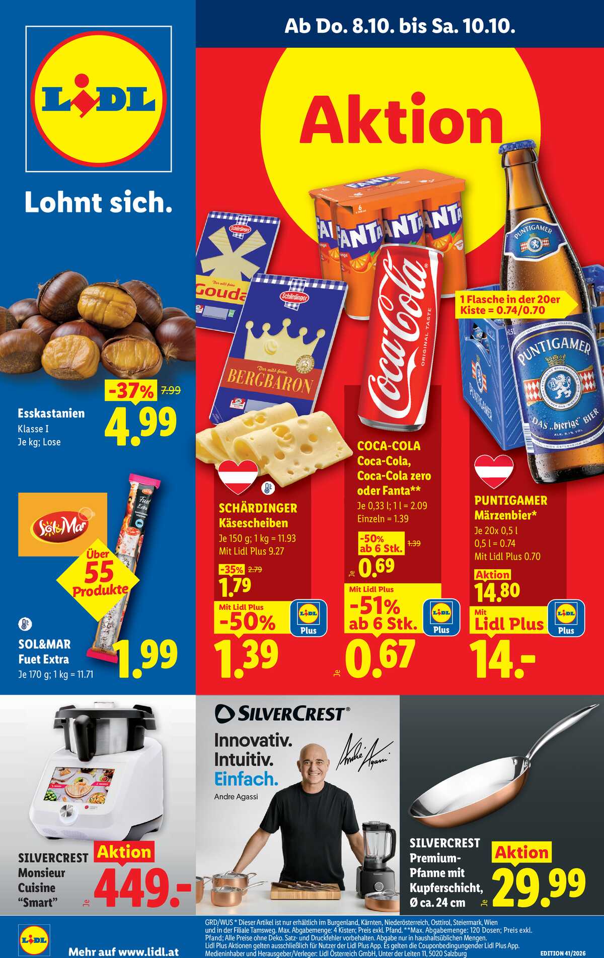 Leták Lidl Rakousko 8.10.-14.10.2026 strana 1