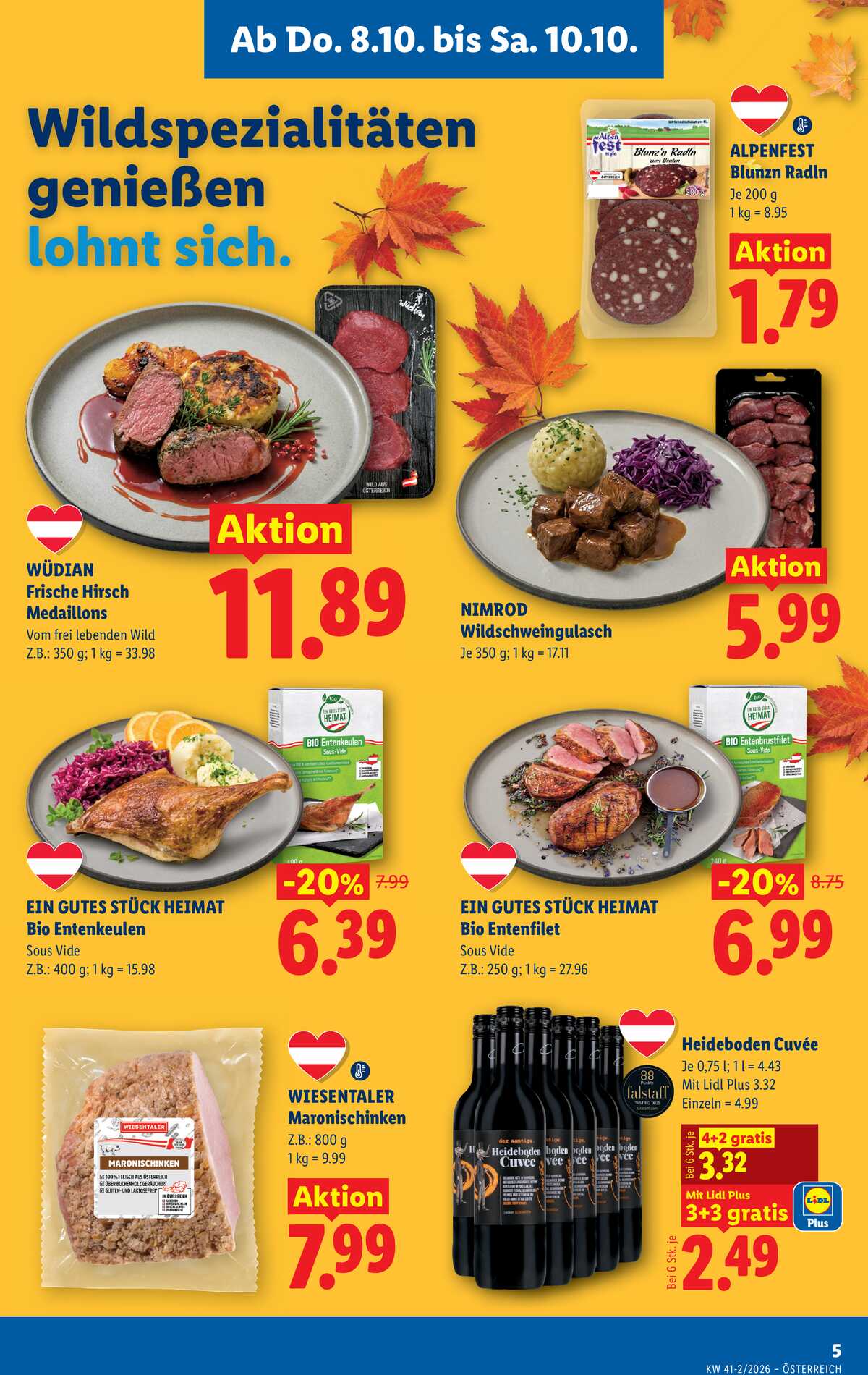 Leták Lidl Rakousko 8.10.-14.10.2026 strana 7