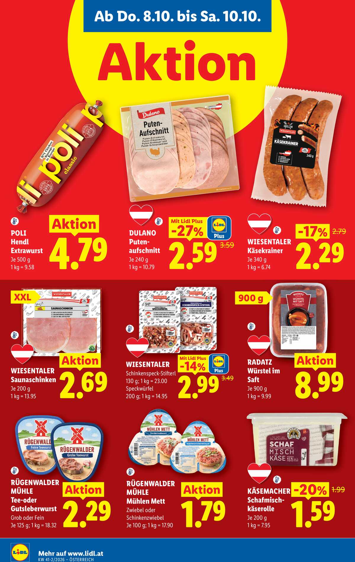 Leták Lidl Rakousko 8.10.-14.10.2026 strana 10
