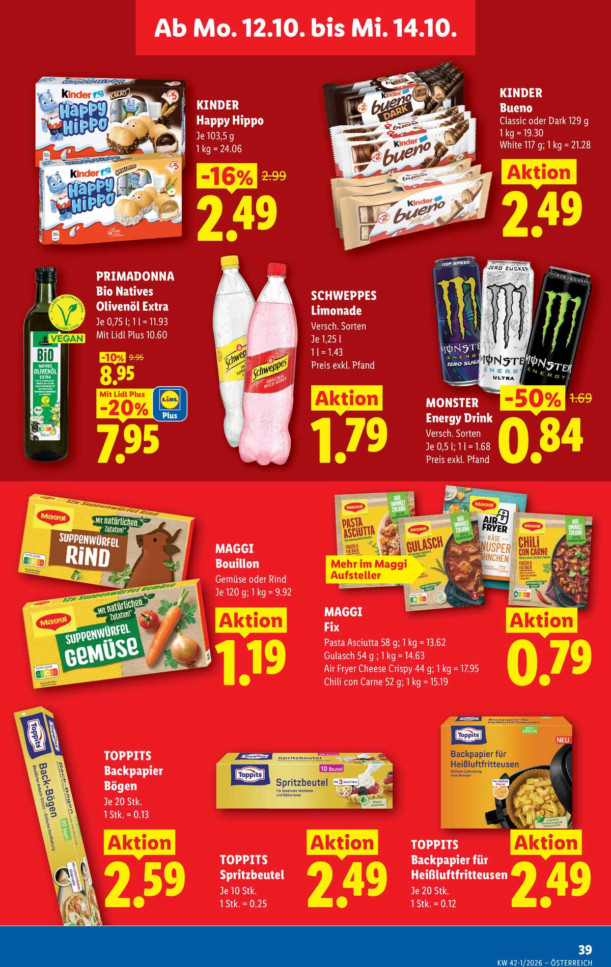 Leták Lidl Rakousko 8.10.-14.10.2026 strana 50