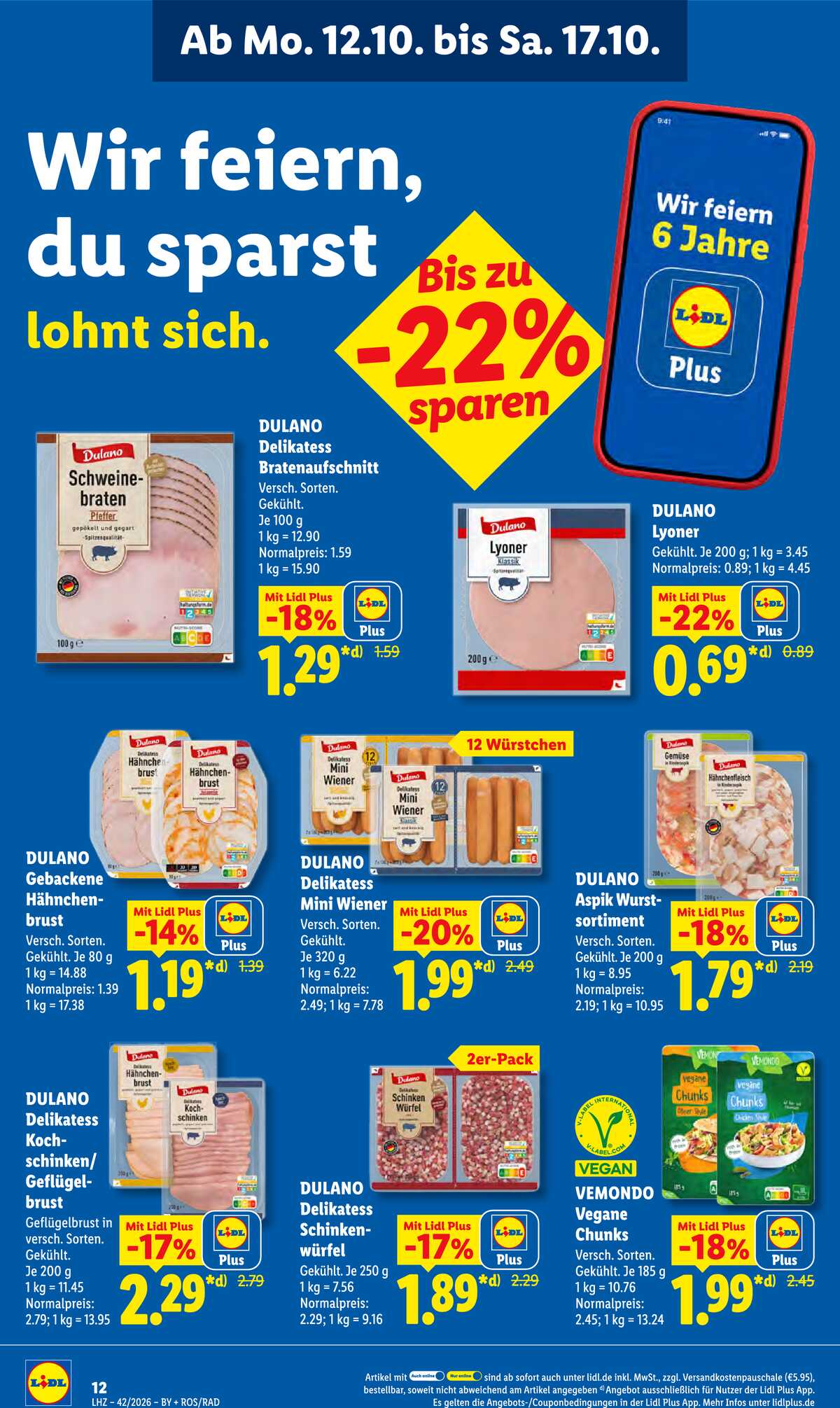 Leták Lidl Německo 12.10.-17.10.2026 strana 22