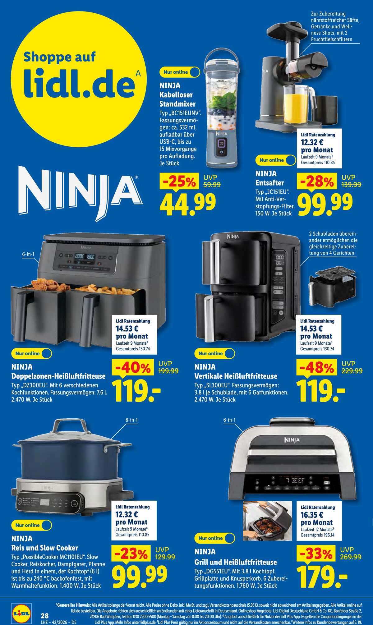 Leták Lidl Německo 12.10.-17.10.2026 strana 42
