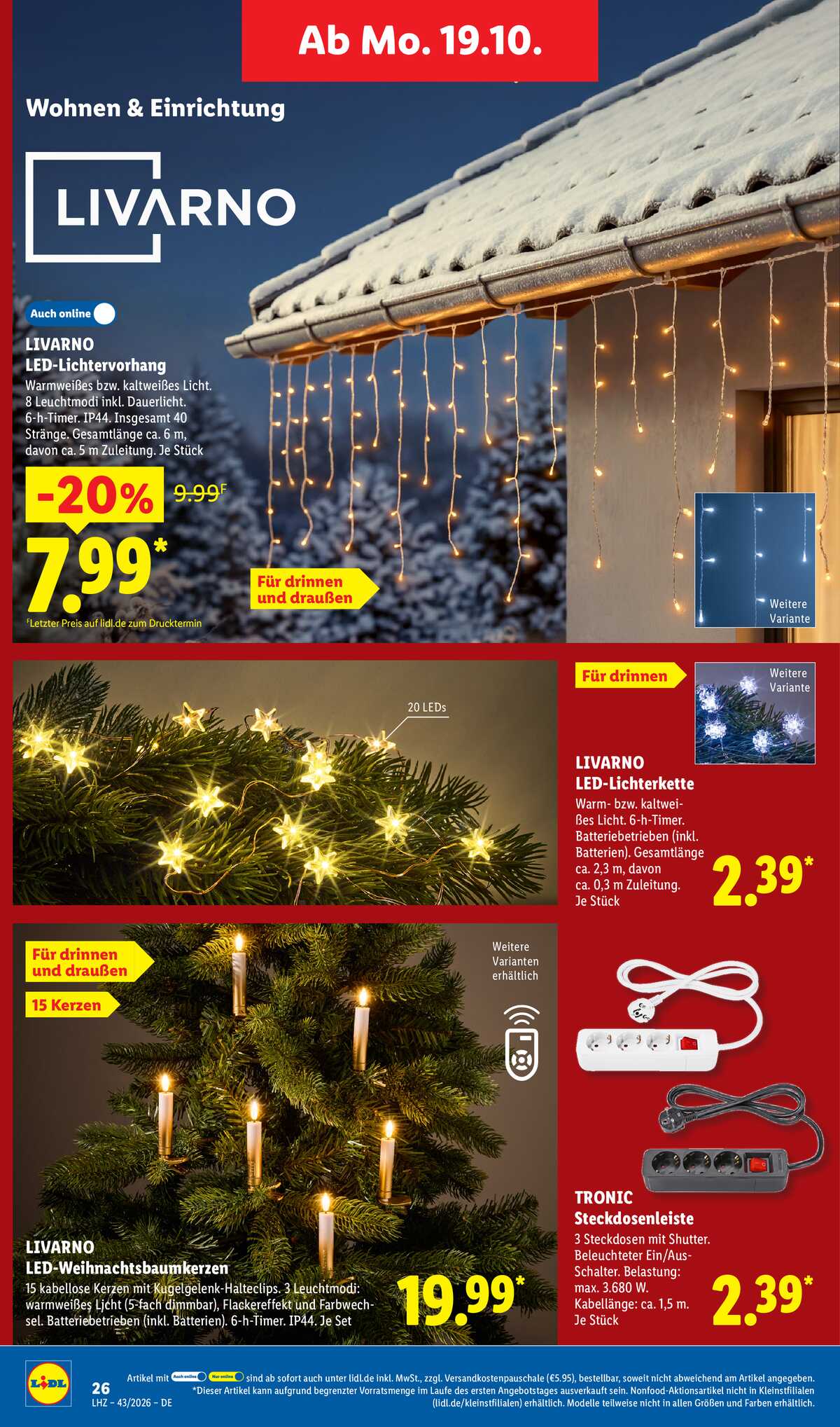 Leták Lidl Německo 19.10.-24.10.2026 strana 12