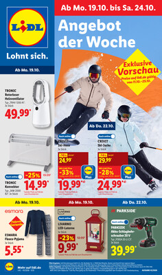 Leták Lidl Německo 19.10.-24.10.2026