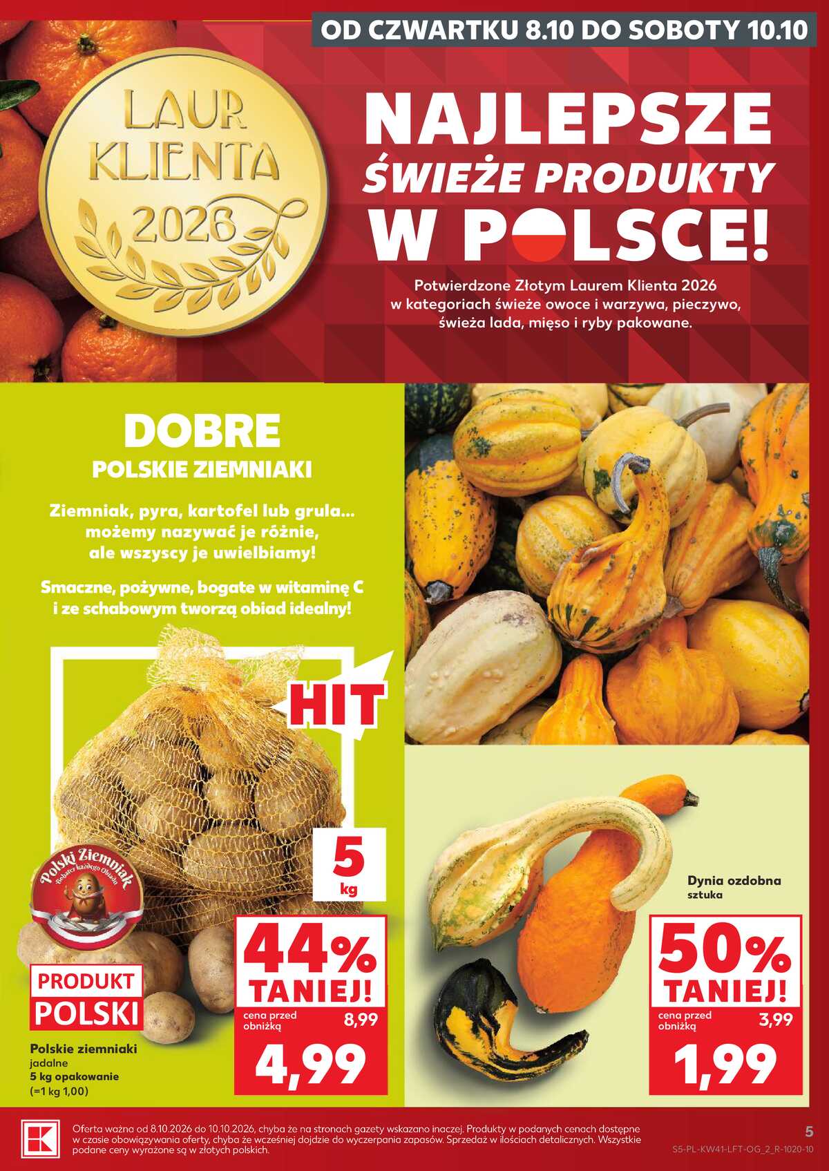 Leták Kaufland Polsko 8.10.-14.10.2026 - Týdenní zpravodaj strana 5