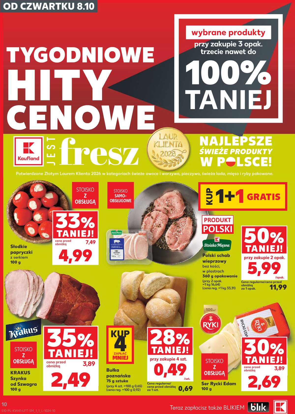 Leták Kaufland Polsko 8.10.-14.10.2026 - Týdenní zpravodaj strana 10