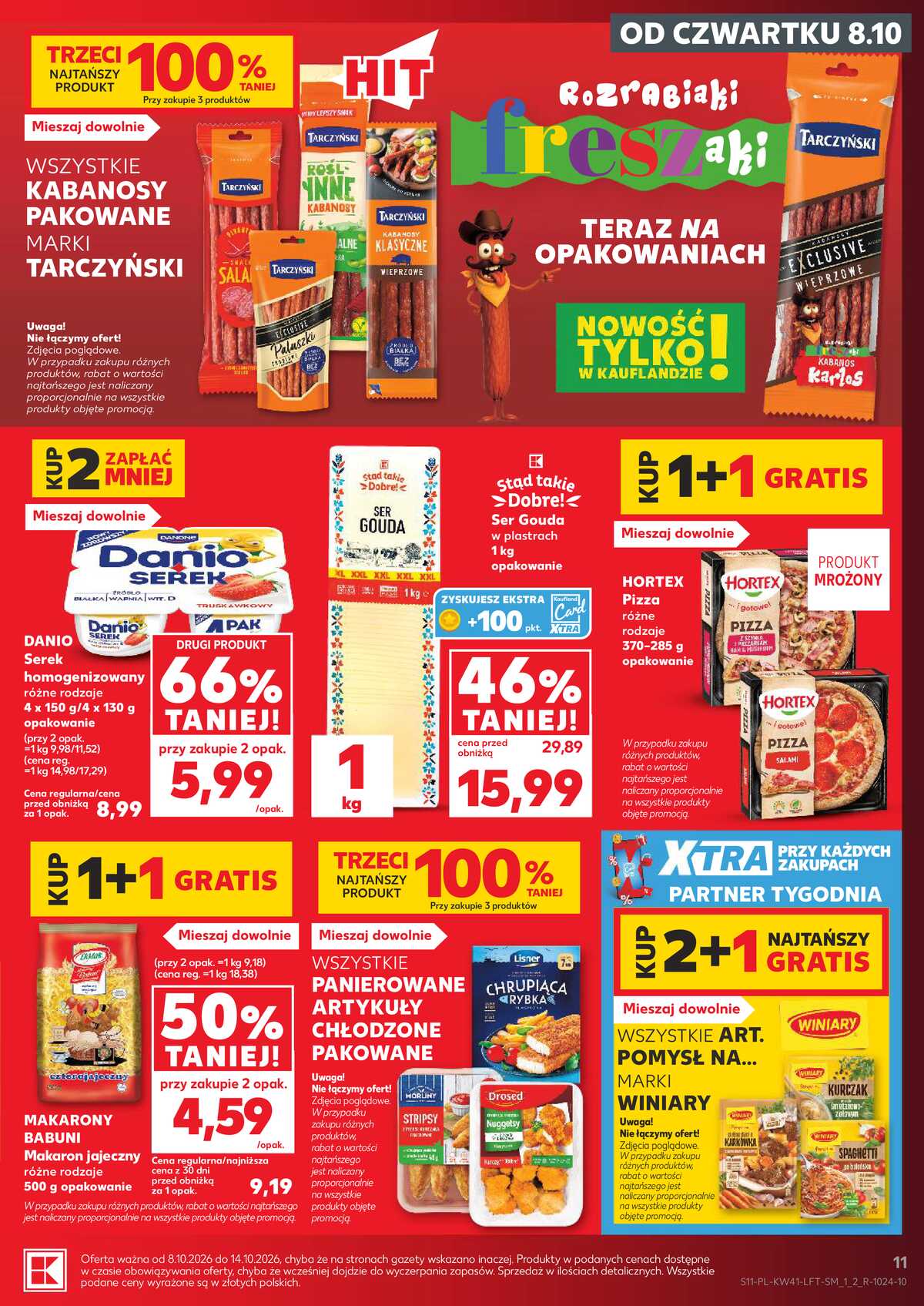 Leták Kaufland Polsko 8.10.-14.10.2026 - Týdenní zpravodaj strana 11