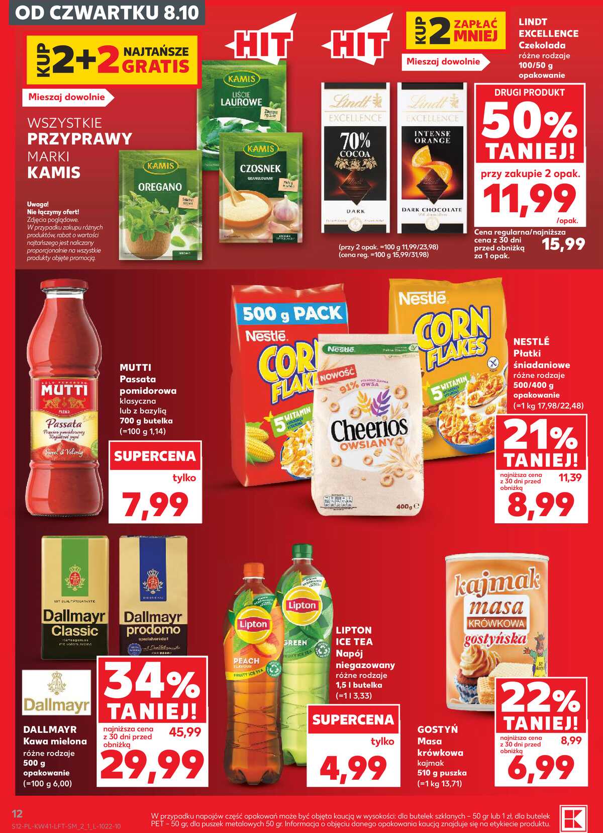 Leták Kaufland Polsko 8.10.-14.10.2026 - Týdenní zpravodaj strana 12