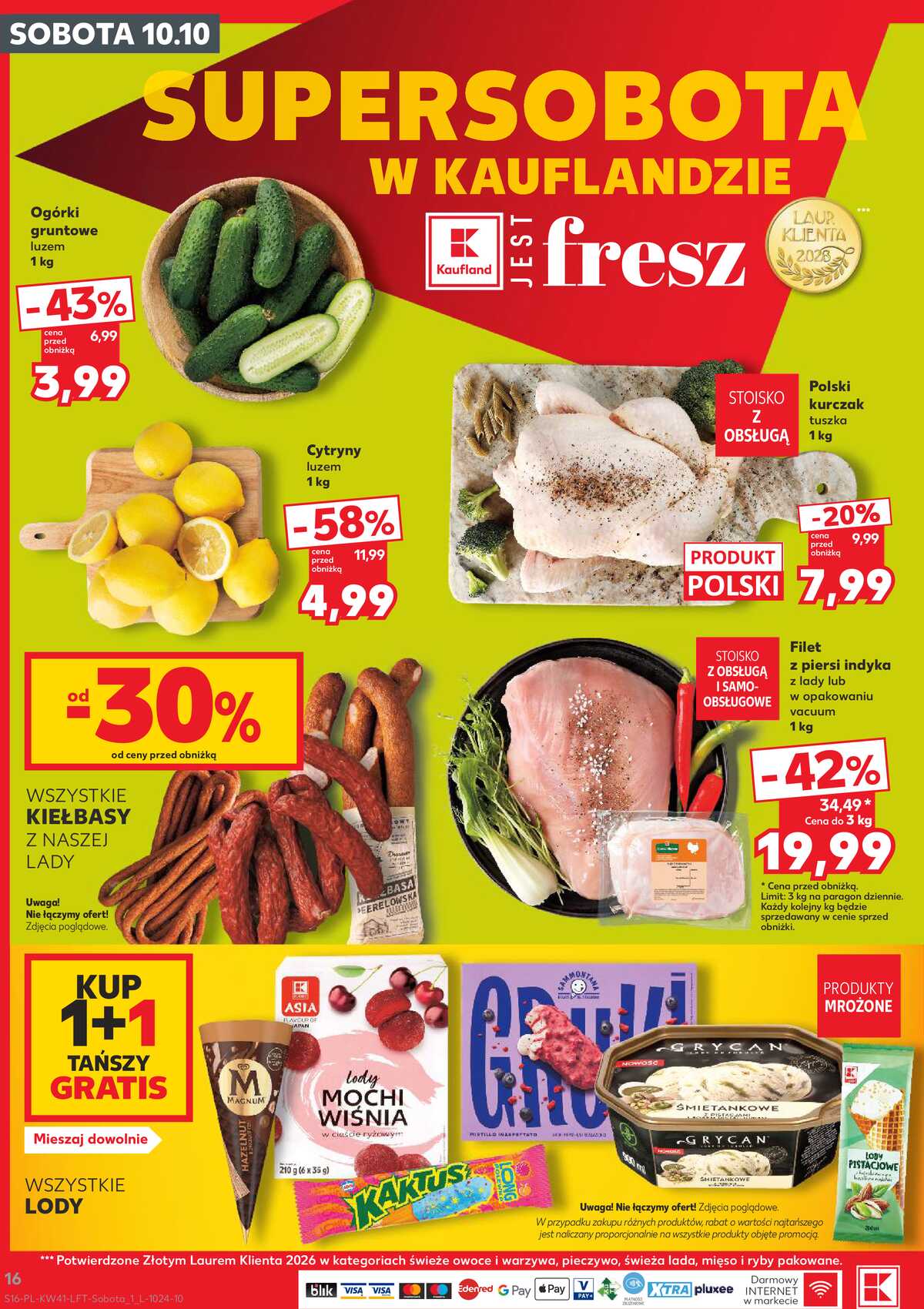 Leták Kaufland Polsko 8.10.-14.10.2026 - Týdenní zpravodaj strana 16