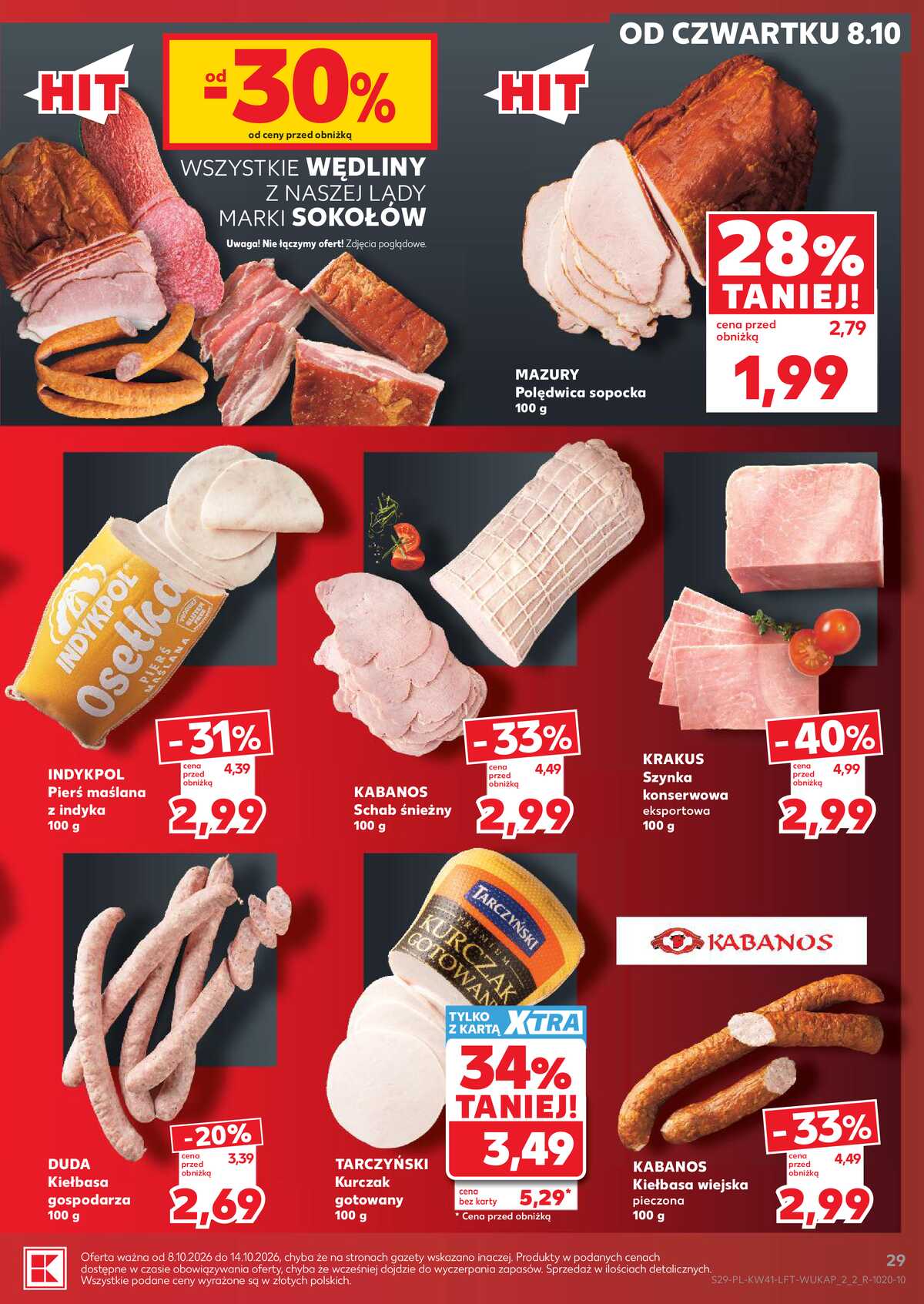 Leták Kaufland Polsko 8.10.-14.10.2026 - Týdenní zpravodaj strana 29