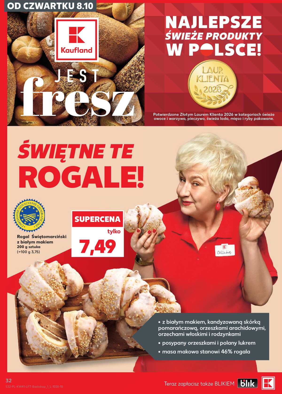 Leták Kaufland Polsko 8.10.-14.10.2026 - Týdenní zpravodaj strana 32