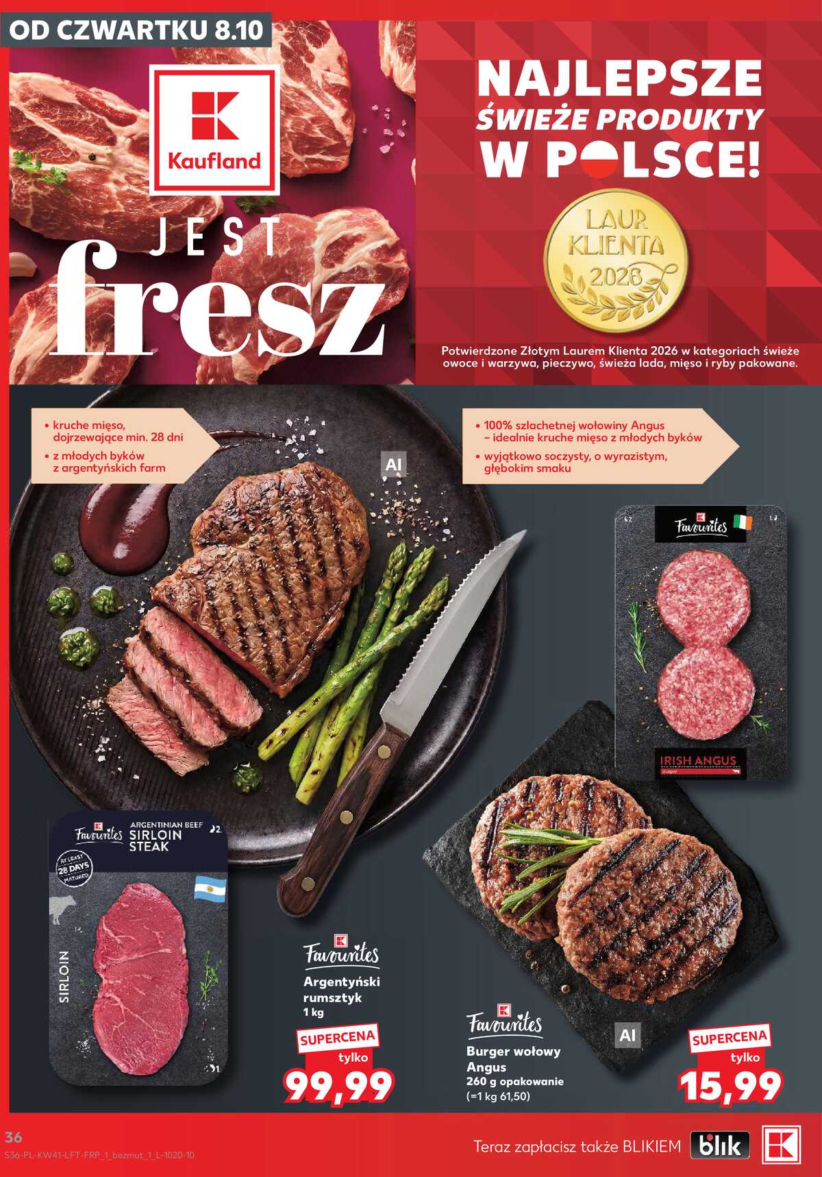 Leták Kaufland Polsko 8.10.-14.10.2026 - Týdenní zpravodaj strana 36
