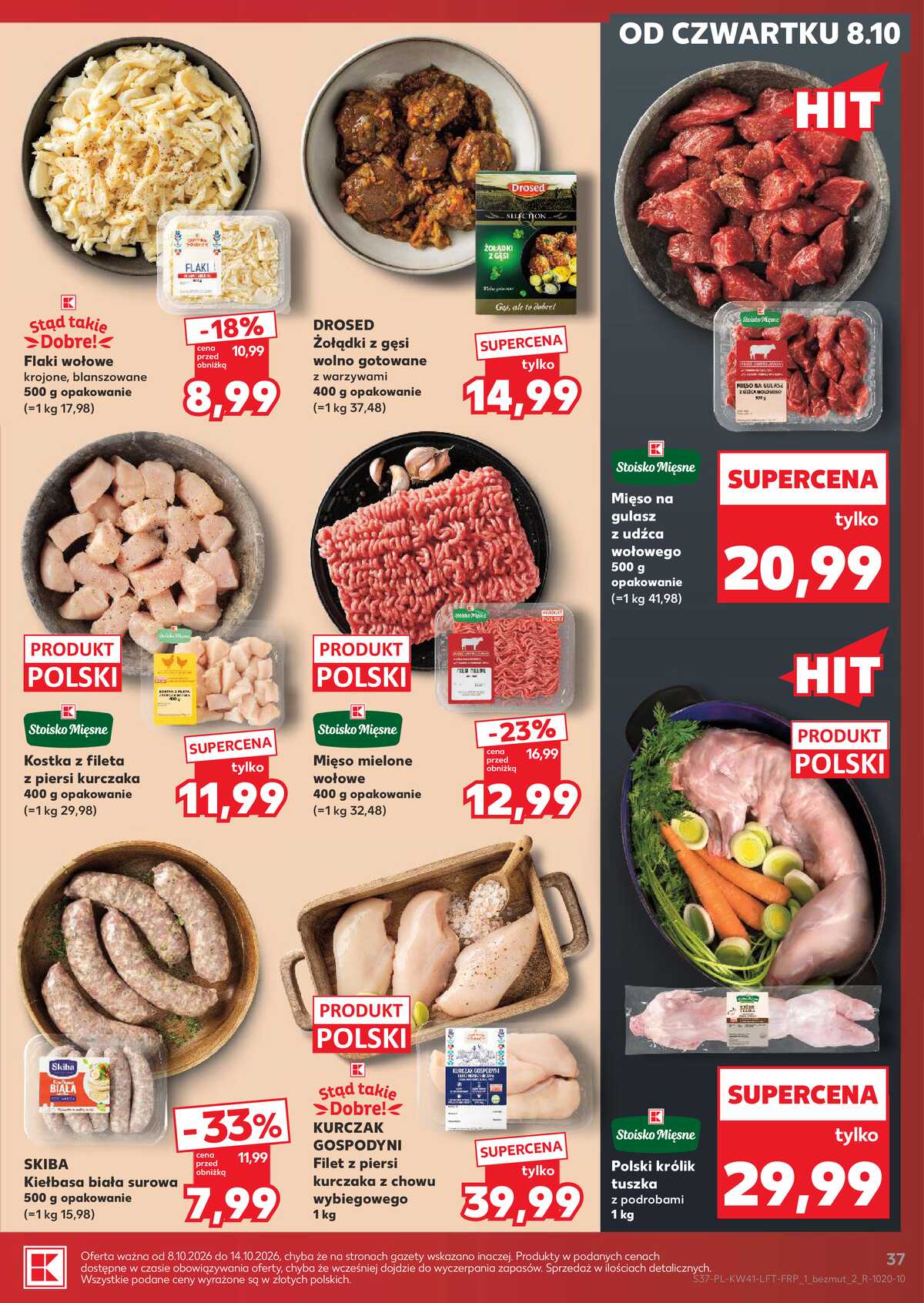 Leták Kaufland Polsko 8.10.-14.10.2026 - Týdenní zpravodaj strana 37
