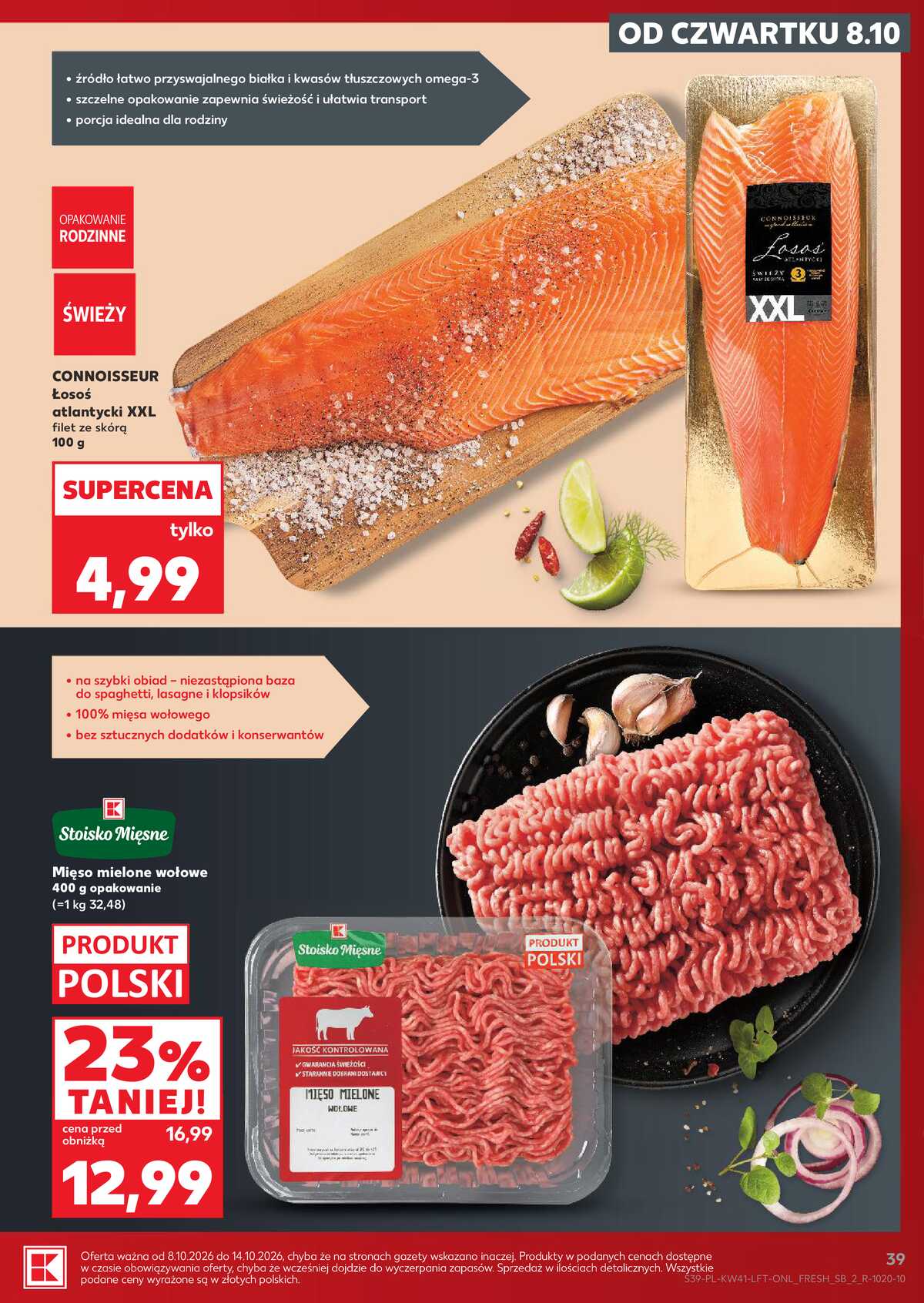 Leták Kaufland Polsko 8.10.-14.10.2026 - Týdenní zpravodaj strana 39