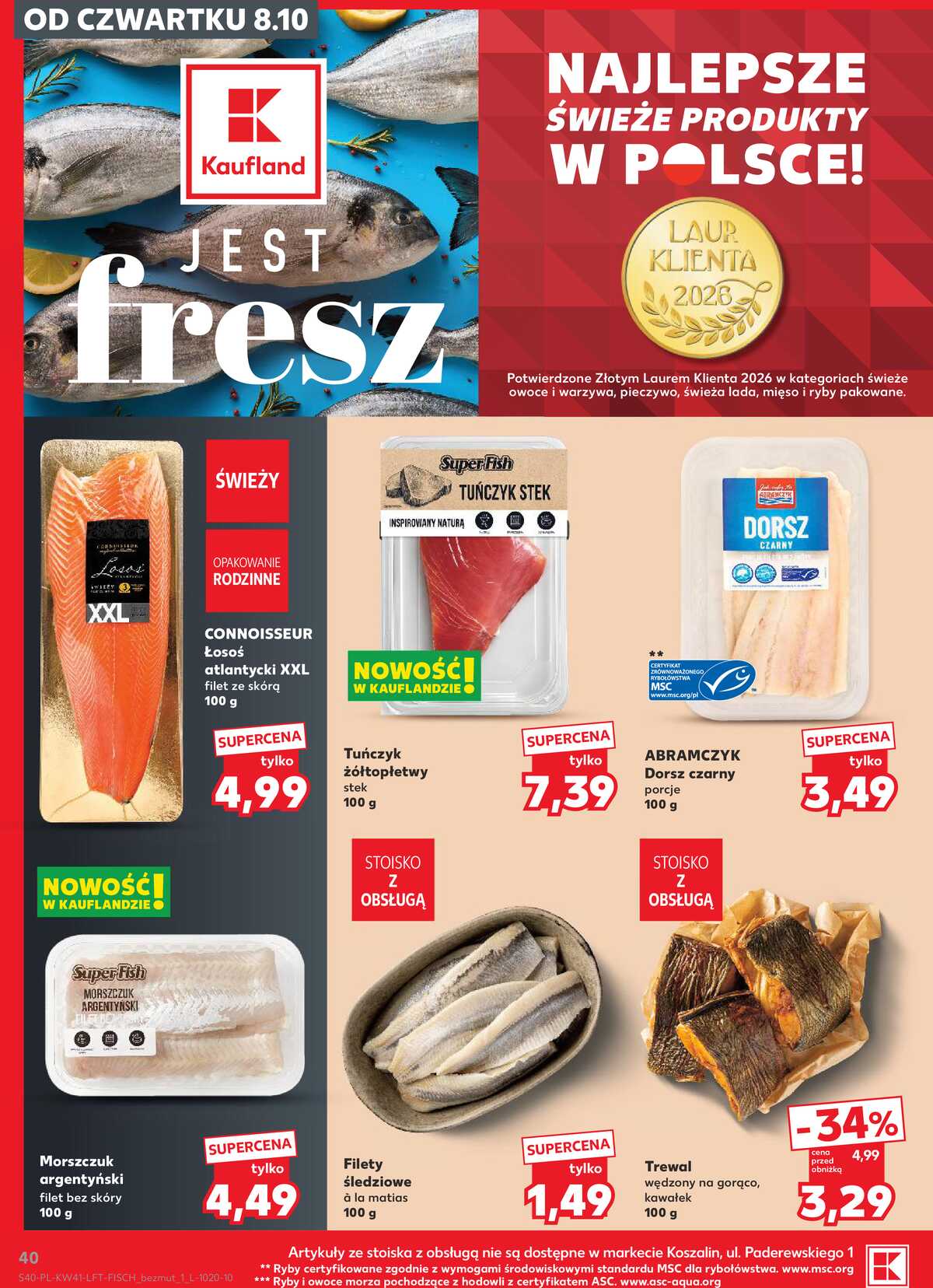 Leták Kaufland Polsko 8.10.-14.10.2026 - Týdenní zpravodaj strana 40
