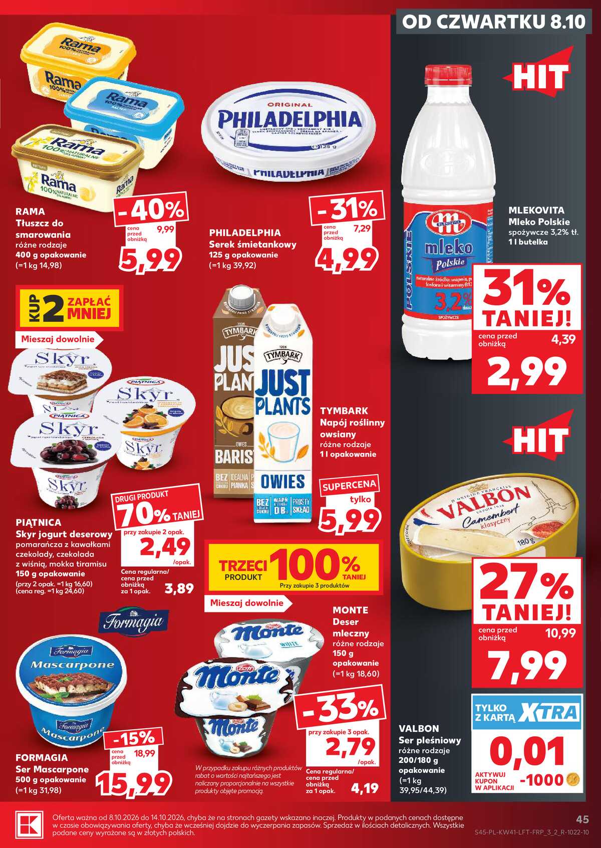 Leták Kaufland Polsko 8.10.-14.10.2026 - Týdenní zpravodaj strana 45