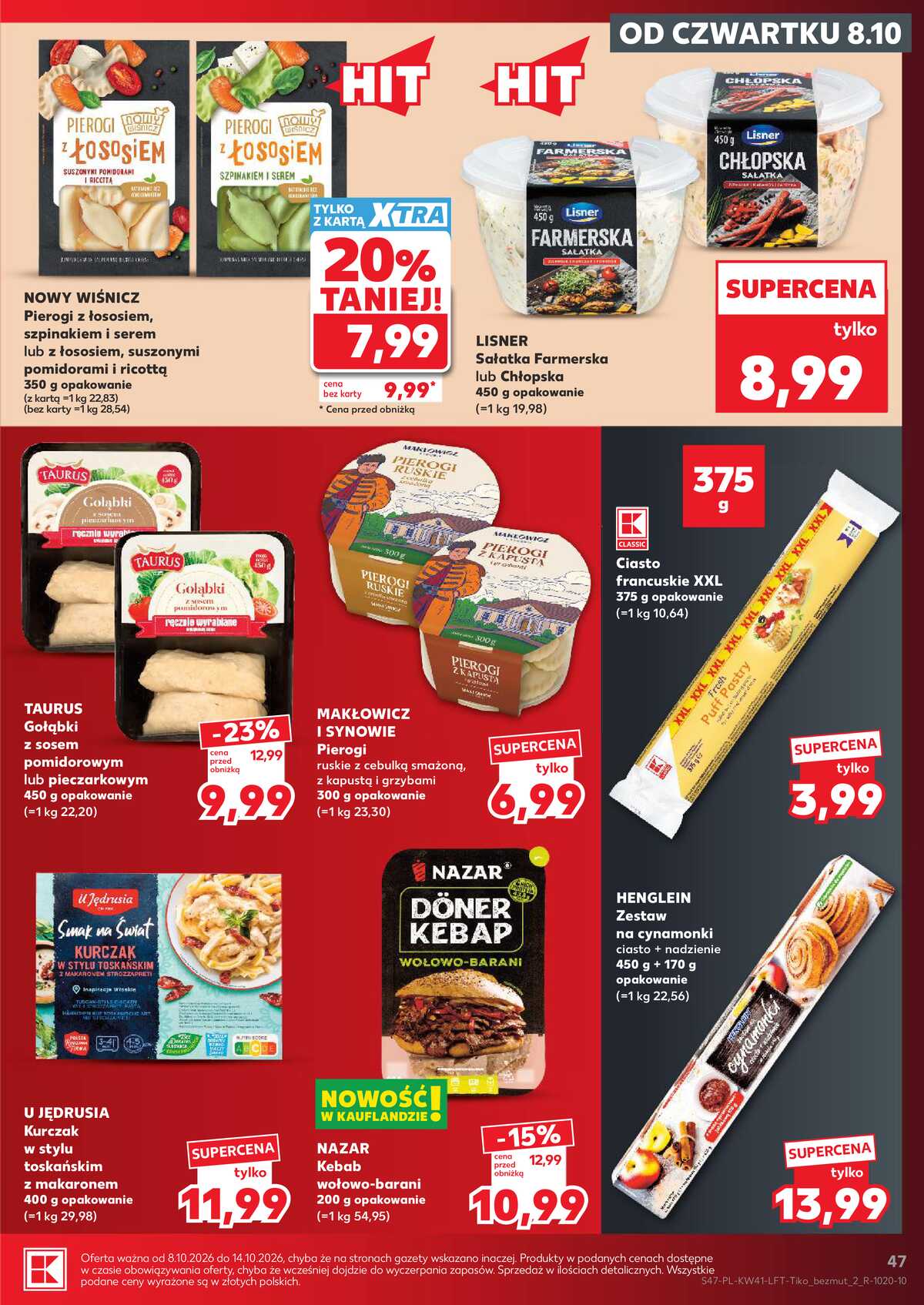 Leták Kaufland Polsko 8.10.-14.10.2026 - Týdenní zpravodaj strana 47