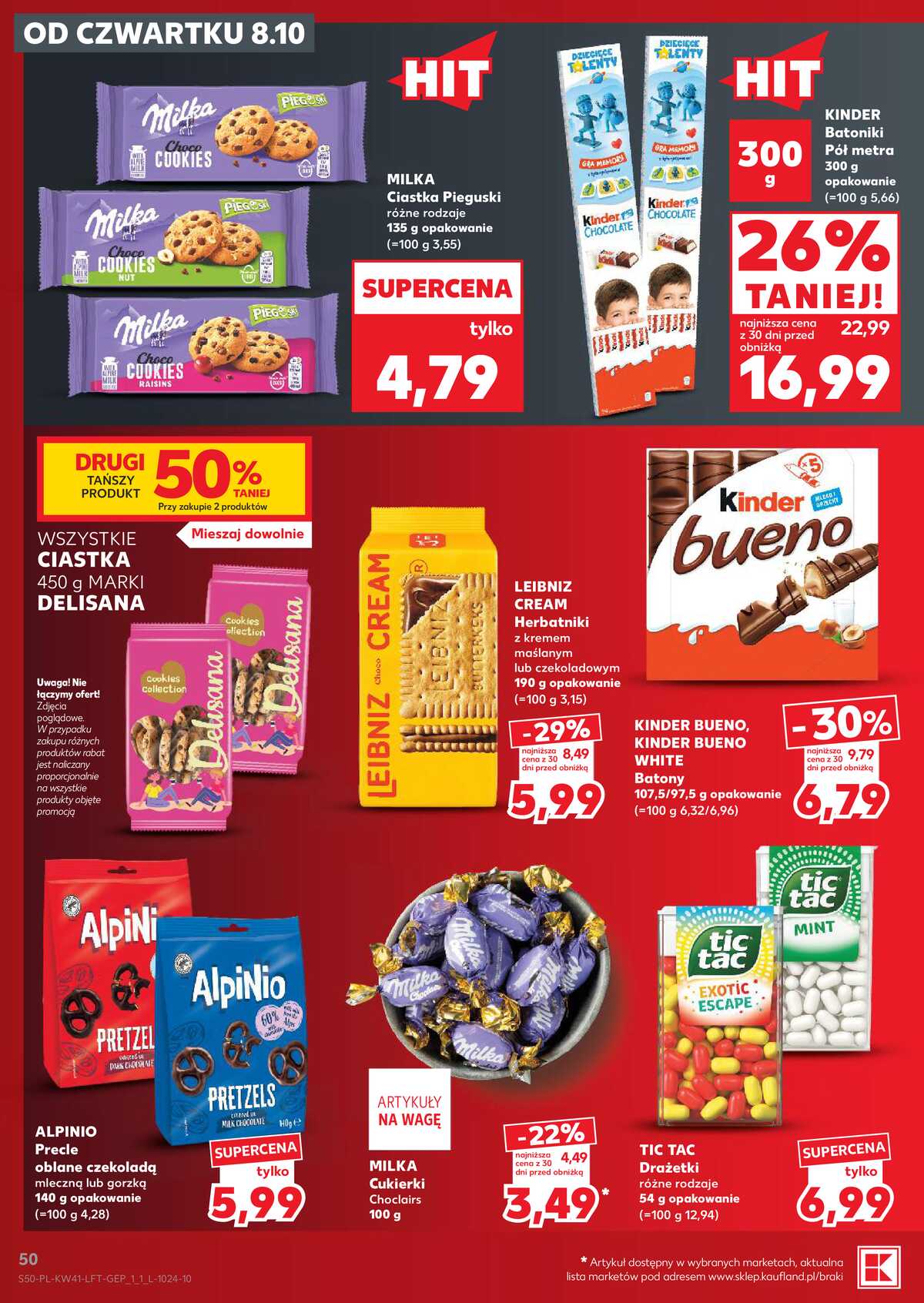 Leták Kaufland Polsko 8.10.-14.10.2026 - Týdenní zpravodaj strana 50