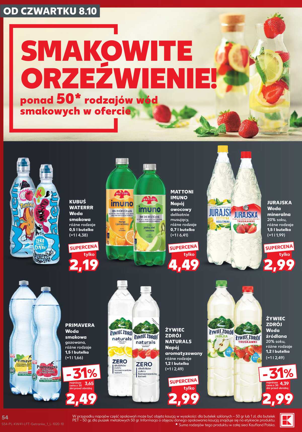 Leták Kaufland Polsko 8.10.-14.10.2026 - Týdenní zpravodaj strana 54