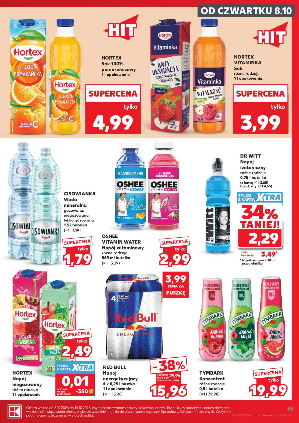 Leták Kaufland Polsko 8.10.-14.10.2026 - Týdenní zpravodaj strana 55