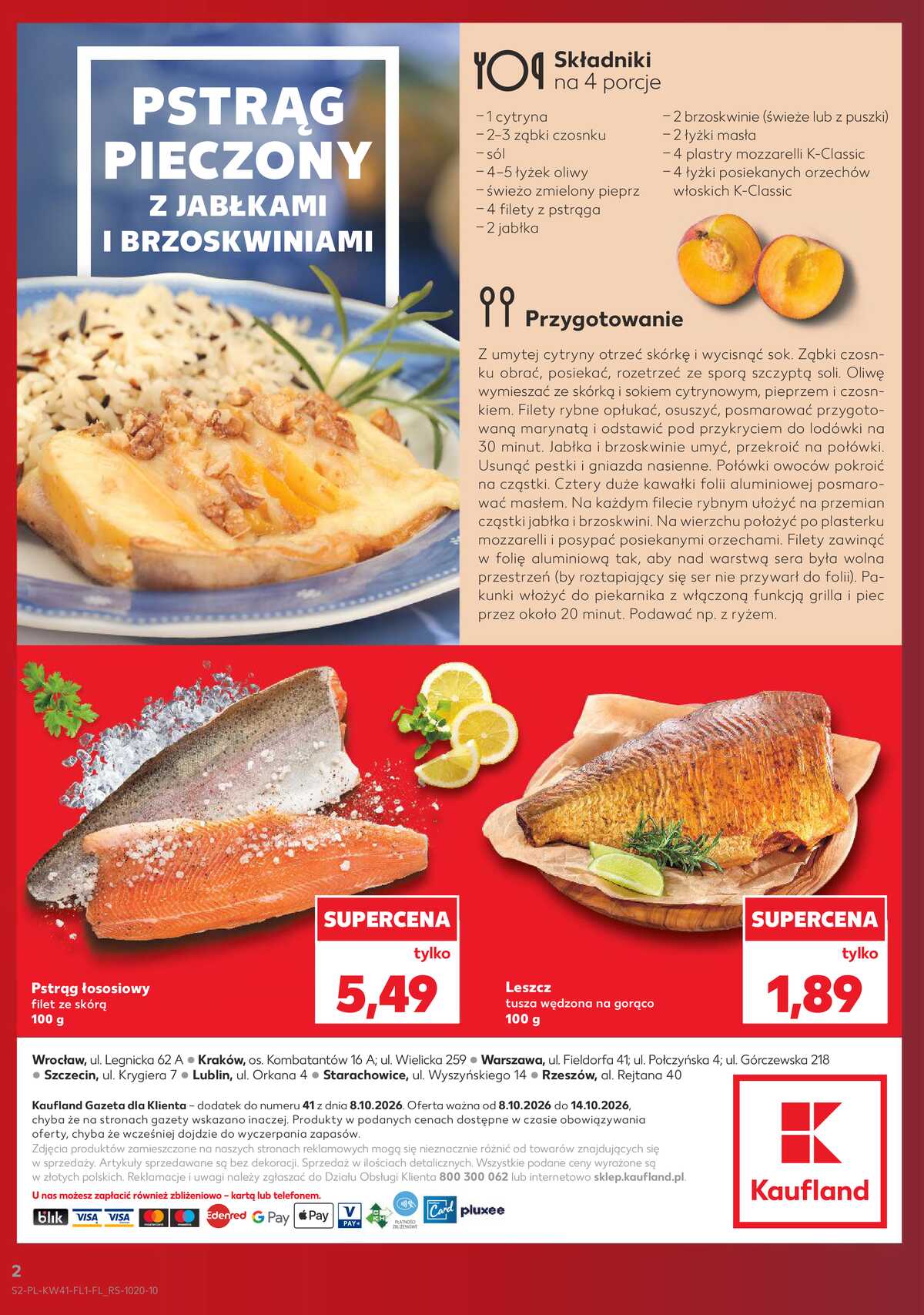 Leták Kaufland Polsko 8.10.-14.10.2026 - Ryby z našeho pultu strana 2
