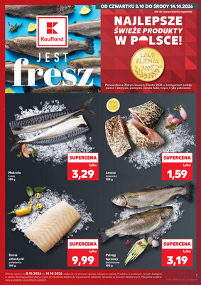 Leták Kaufland Polsko 8.10.-14.10.2026 - Ryby z našeho pultu