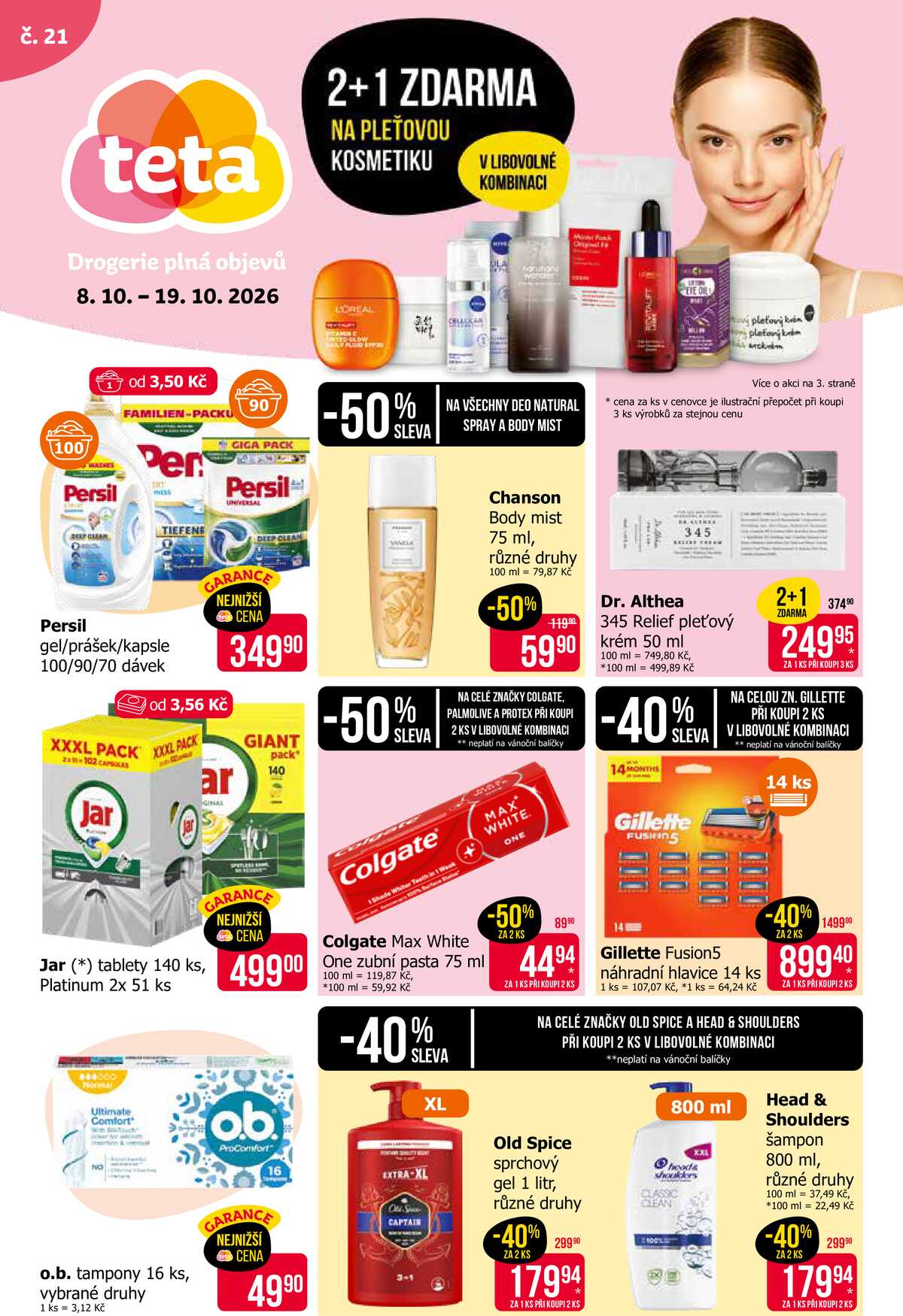 Teta drogerie  od 8.10. do 19.10.2026 strana 1