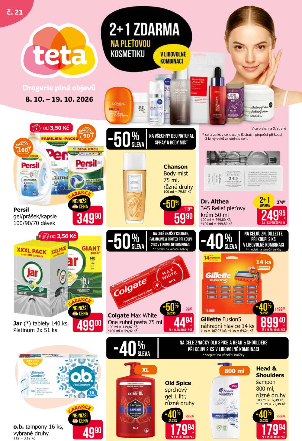 Leták Teta drogerie - Teta drogerie od 8.10. do 19.10.2026 - strana 1 Leták Teta drogerie - Teta drogerie od 8.10. do 19.10.2026 - strana 1
