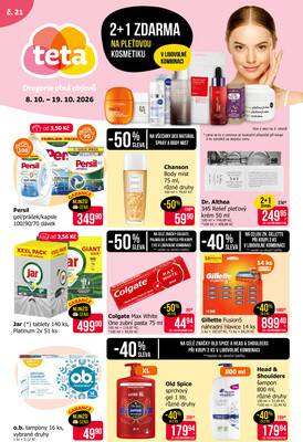 Teta drogerie  od 8.10. do 19.10.2026