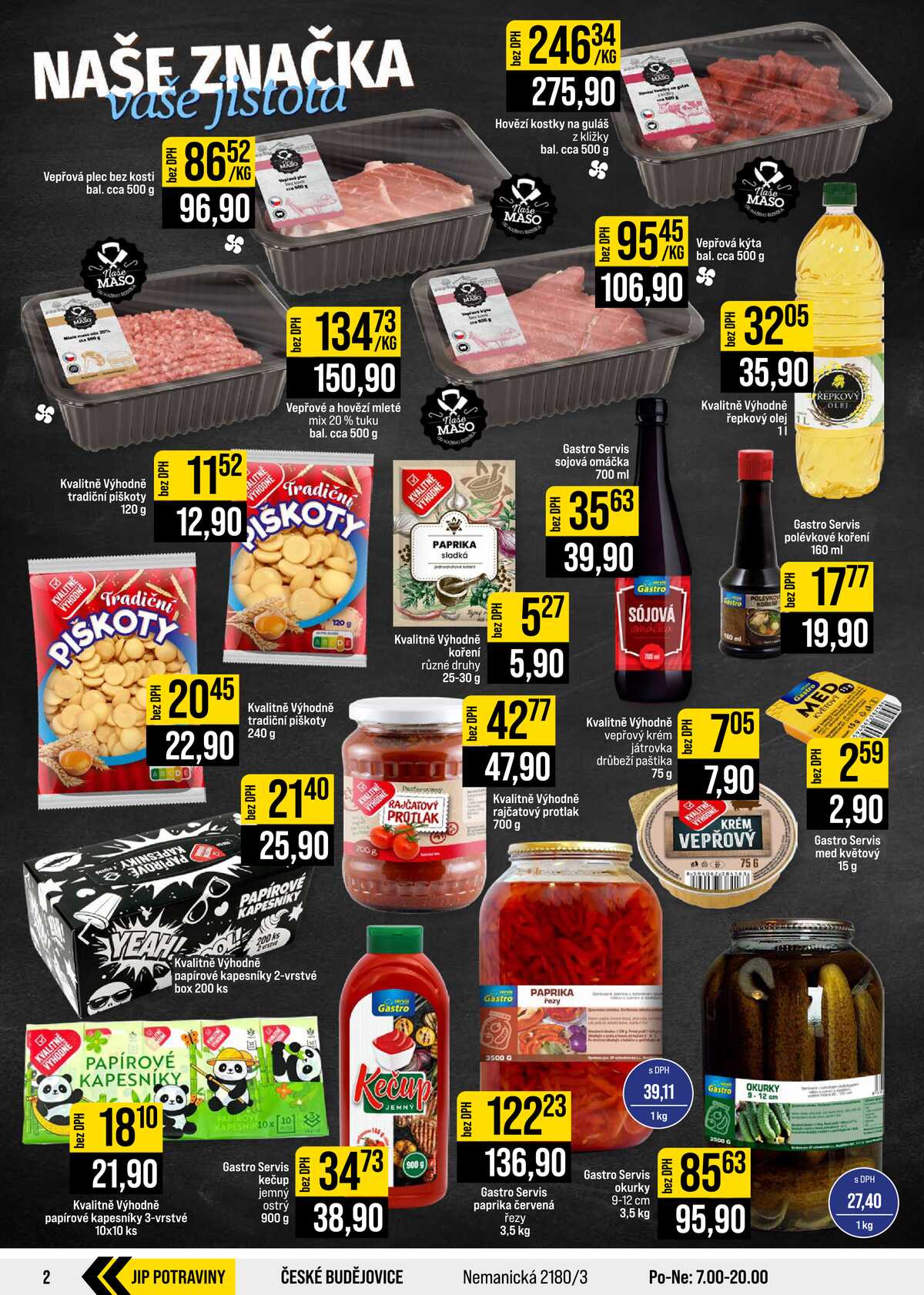 JIP Cash & Carry České Budějovice, Most, Náchod, Polička, Sušice a Svoboda nad Úpou od 7.10. do 13.10.2026 strana 2