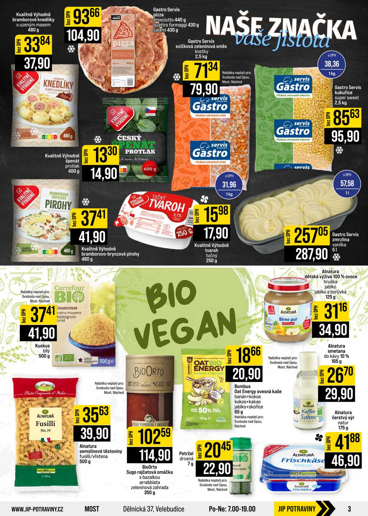 JIP Cash & Carry České Budějovice, Most, Náchod, Polička, Sušice a Svoboda nad Úpou od 7.10. do 13.10.2026 strana 3