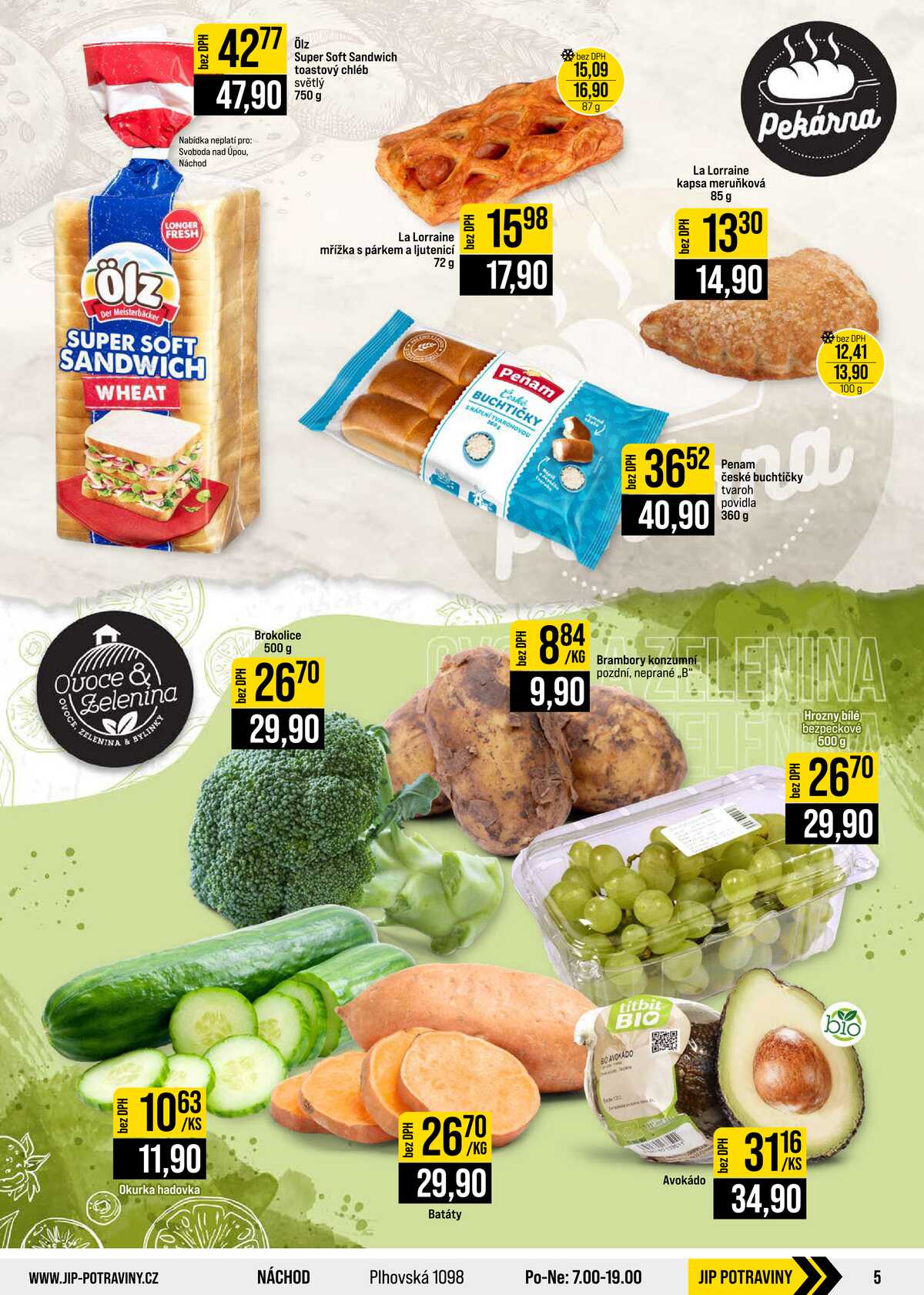 JIP Cash & Carry České Budějovice, Most, Náchod, Polička, Sušice a Svoboda nad Úpou od 7.10. do 13.10.2026 strana 5