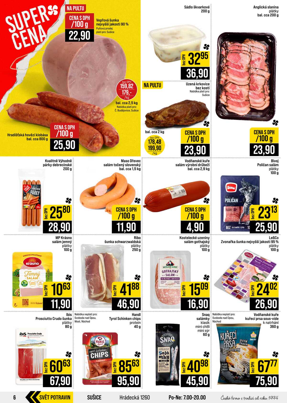 JIP Cash & Carry České Budějovice, Most, Náchod, Polička, Sušice a Svoboda nad Úpou od 7.10. do 13.10.2026 strana 6
