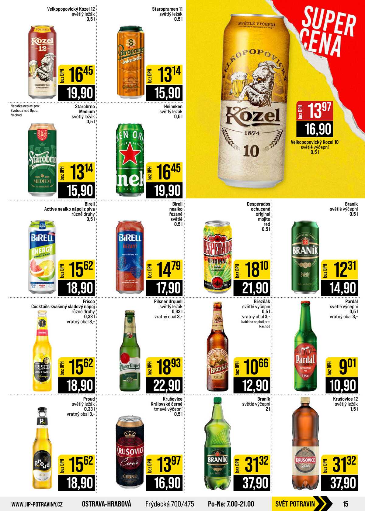 JIP Cash & Carry České Budějovice, Most, Náchod, Polička, Sušice a Svoboda nad Úpou od 7.10. do 13.10.2026 strana 15