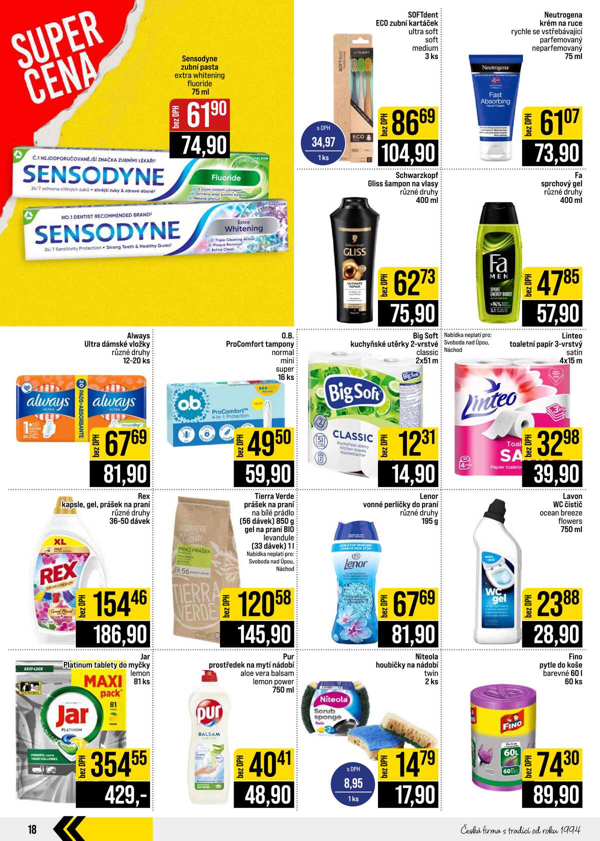 JIP Cash & Carry České Budějovice, Most, Náchod, Polička, Sušice a Svoboda nad Úpou od 7.10. do 13.10.2026 strana 18