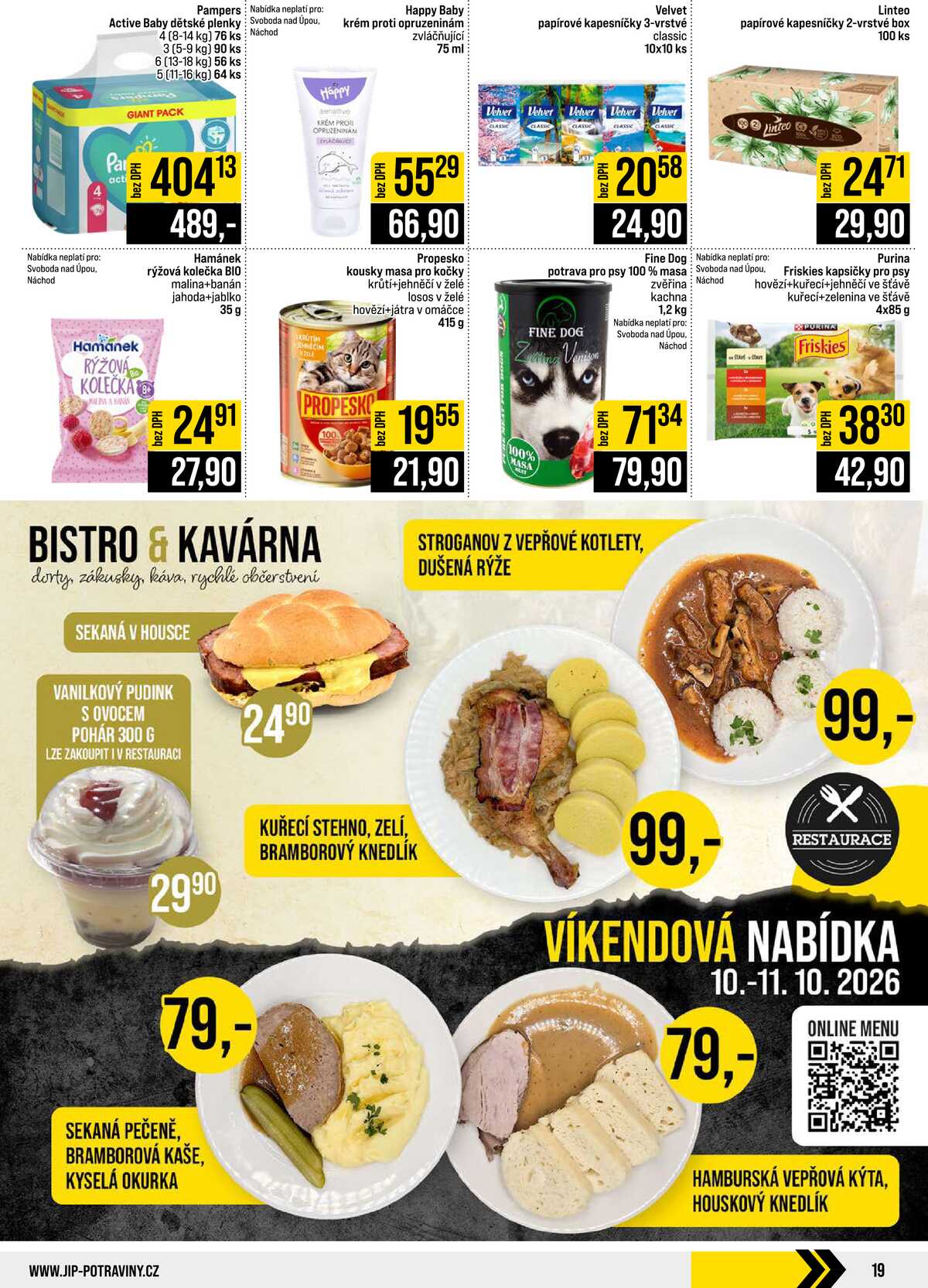 JIP Cash & Carry České Budějovice, Most, Náchod, Polička, Sušice a Svoboda nad Úpou od 7.10. do 13.10.2026 strana 19