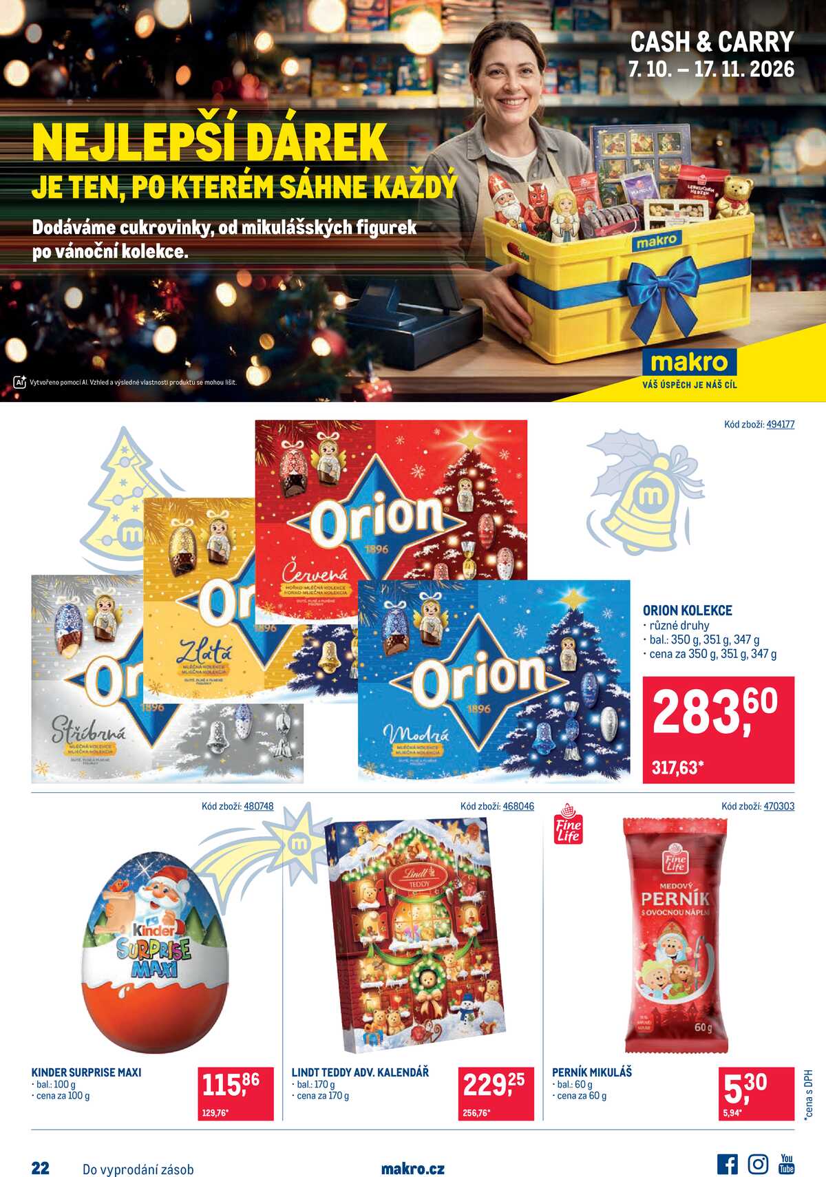 MAKRO Mikulášské čokolády do 17.10. strana 1