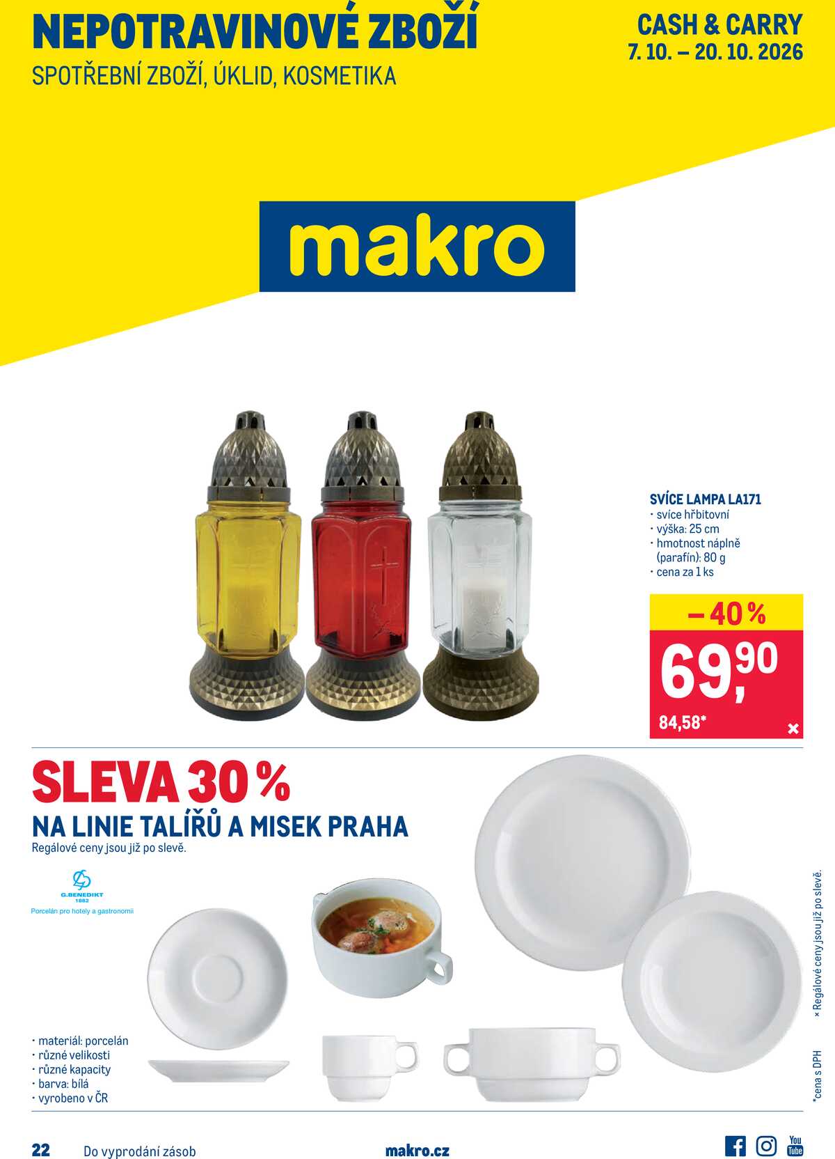 MAKRO Nepotravinové zboží do 20.10. strana 1
