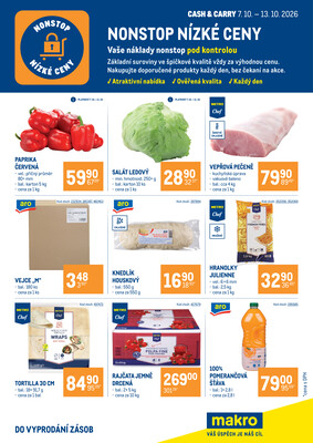 MAKRO Nonstop nízké ceny 13.10.