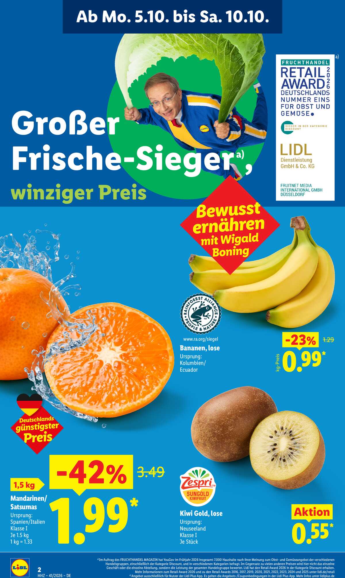 Leták Lidl Německo 5.10.-10.10.2026 strana 2