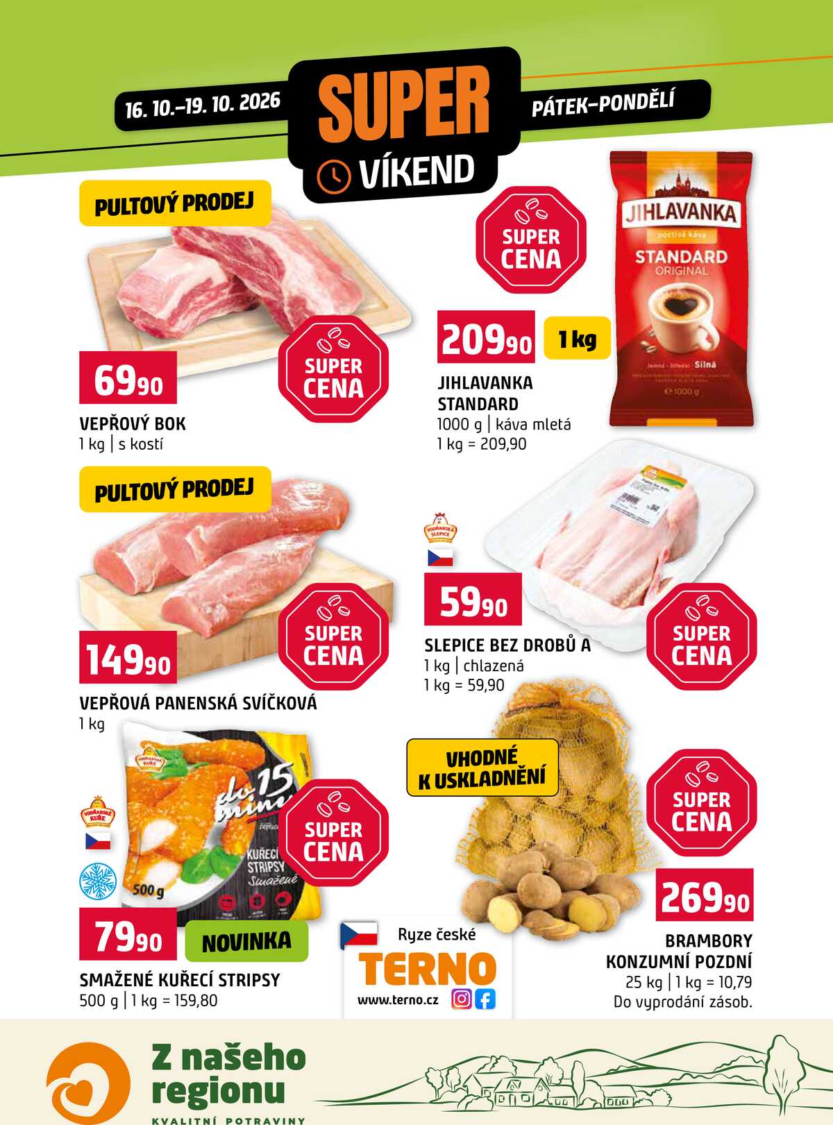 Terno Víkendová akce od 16.10. do 19.10.2026 strana 1