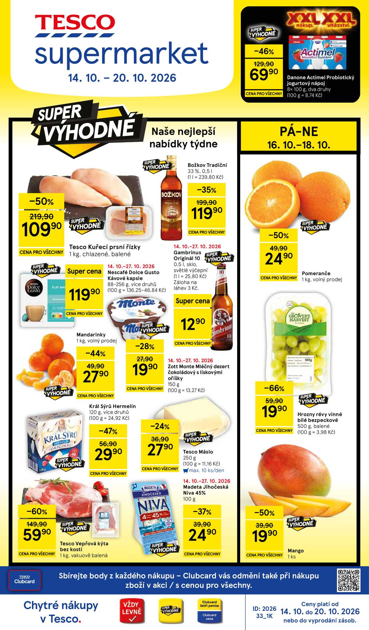 Tesco supermarkety od 14.10. do 20.10.2026 strana 1