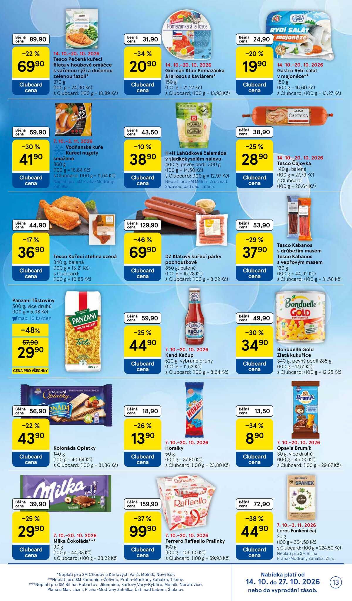 Tesco supermarkety od 14.10. do 20.10.2026 strana 13