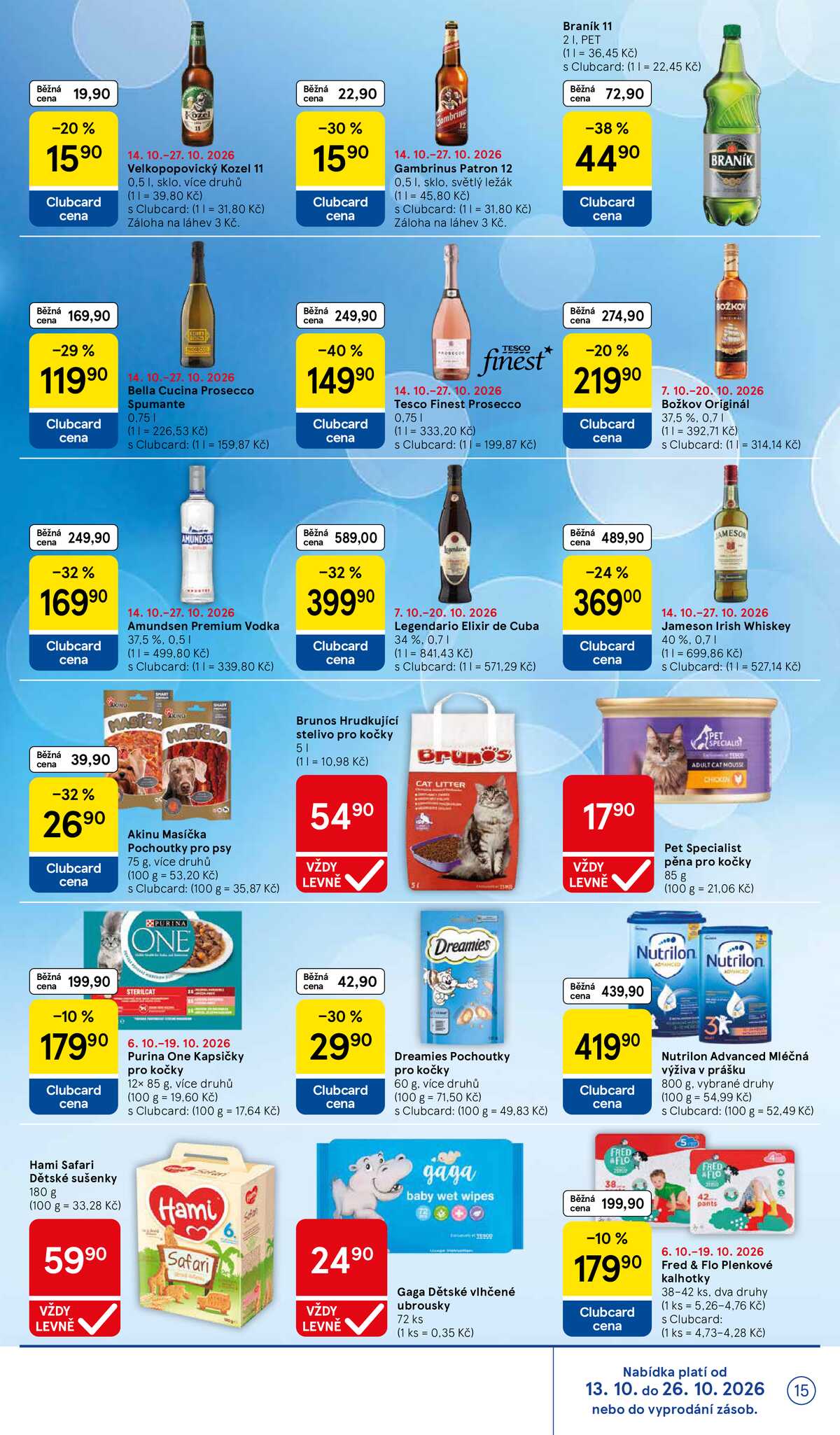 Tesco supermarkety od 14.10. do 20.10.2026 strana 15