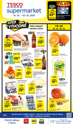 Tesco supermarkety od 14.10. do 20.10.2026