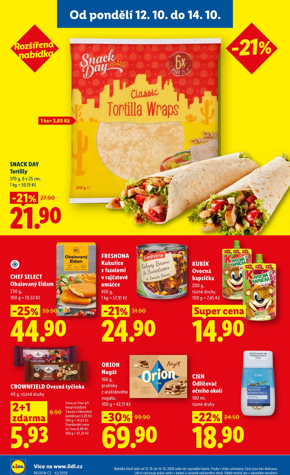 Lidl od 12.10. do 14.10.2026