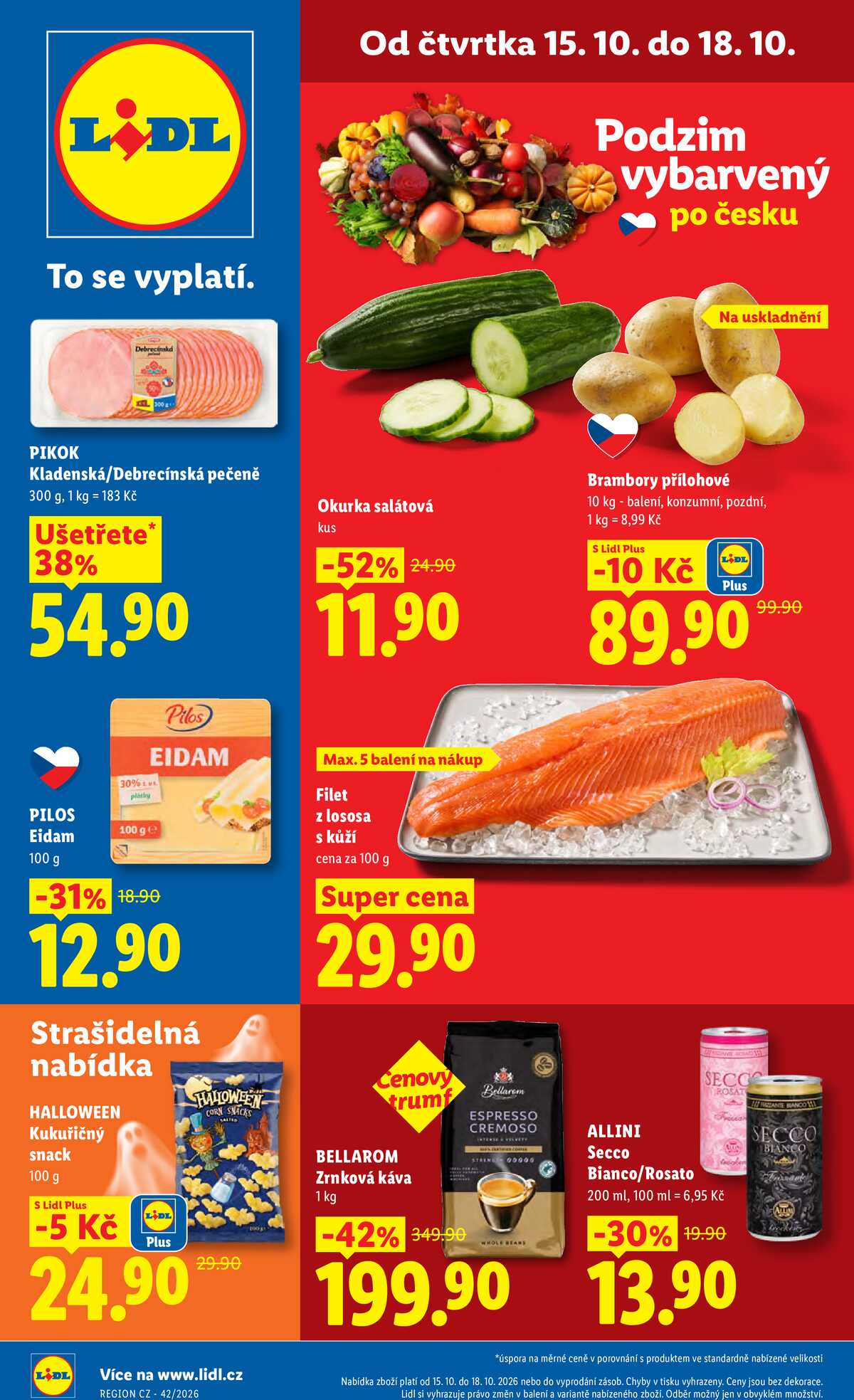 Lidl Čtvrtek od 15.10. do 18.10.2026 strana 1