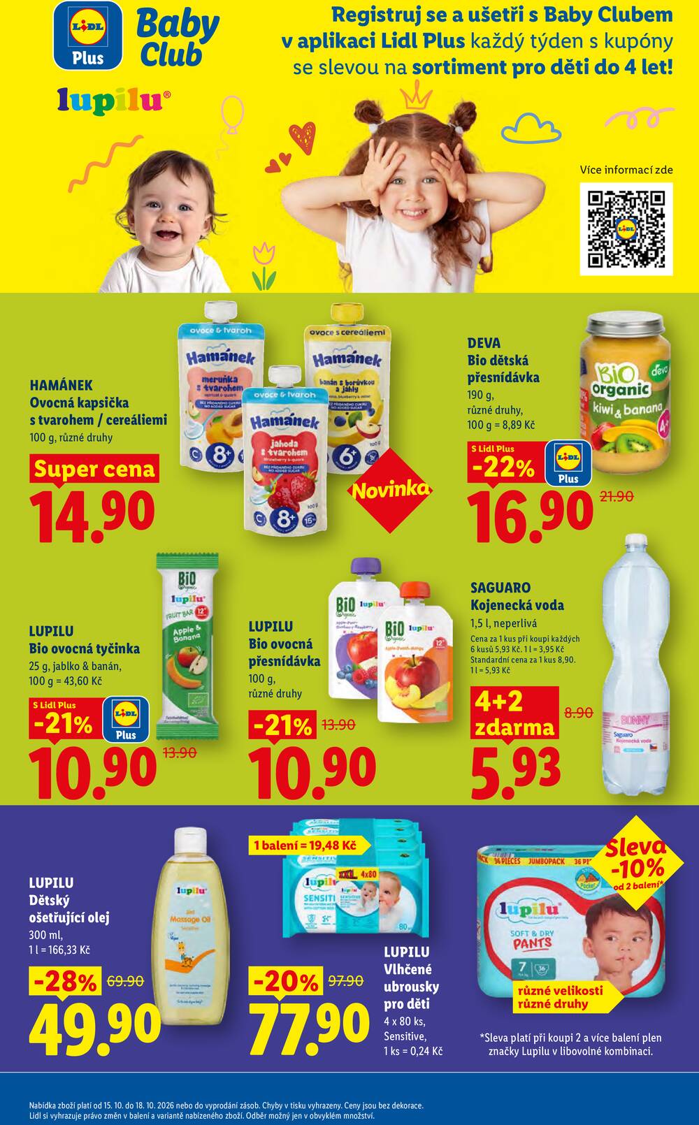 Lidl Čtvrtek od 15.10. do 18.10.2026