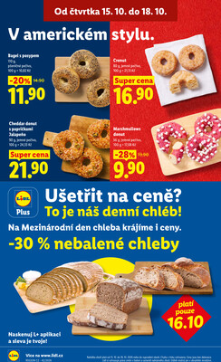 Lidl Čtvrtek od 15.10. do 18.10.2026