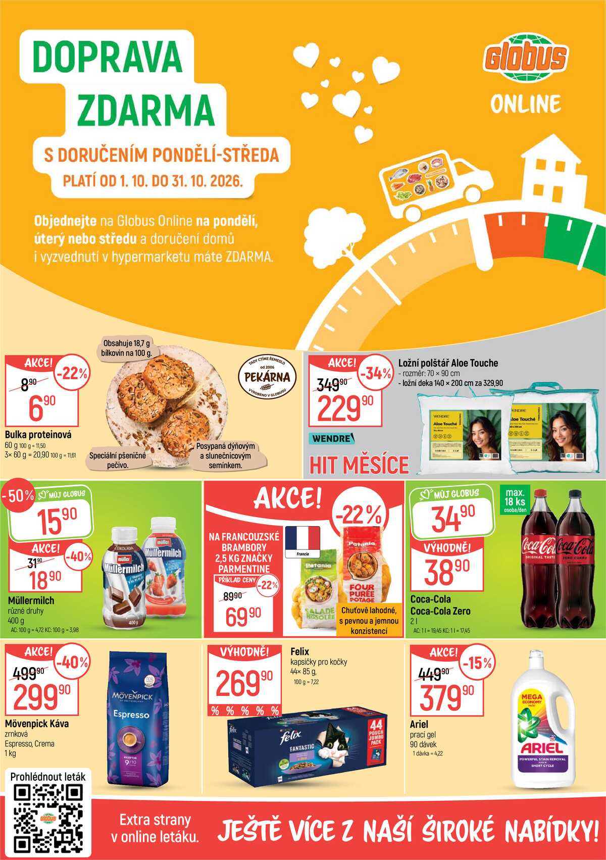 Akční leták Globus 14.10. - 20.10.2026 - Globus Praha - Čakovice strana 2